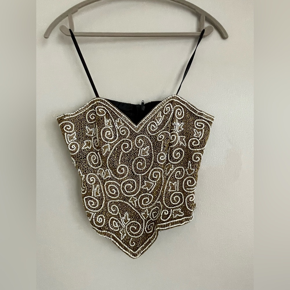 Vintage beaded corset